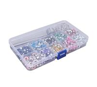 Riuulity Kit D'outils à œillets Colorés, Ensemble D'œillets à Structure Robuste pour Vêtements et Travaux Manuels avec 400 œillets et Entretoises (5 millimètres)