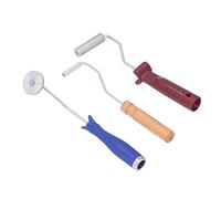 Riuulity Kit D'outils de Rouleau en Fibre de Verre Multifonctionnel 3 Pièces, économie de Travail pour la Réparation de la Baignoire, Ensemble de Rouleaux à Bulles de Stratification en Résine de