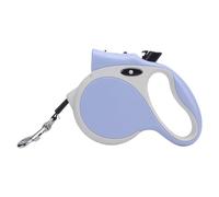 Riuulity Laisse Télescopique Automatique pour Chien, Laisse Rétractable pour Chien, Confortable avec Lampe de Poche pour Petites et Moyennes Tailles, Design Minimaliste à la Mode, Matière Plastique