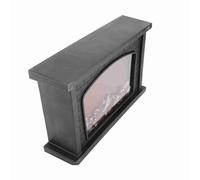 Riuulity Lanterne Simulant Un Effet de Flamme, Lampe de Cheminée de Style Rétro, USB/à Piles, pour Décoration Murale de Chambre à Coucher, Plastique Noir (Couleur Assortie)