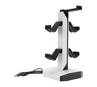 Riuulity Le Contrôleur de Jeu RVB et Le Support de Casque avec Système D'éclairage RVB pour Home Studio, Conçu pour éliminer L'encombrement et Améliorer L'ambiance du Jeu