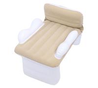 Riuulity Lit de L'avion Gonflable pour Enfants, Lit d'air de Voyage en Tout-Petit Portable pour Les Trains à Grande Vitesse des Voitures avec Une Inflation Rapide (Beige)