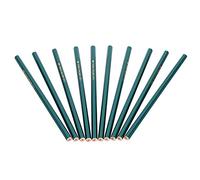 Riuulity Lot de 10 Crayons Graphite D'artiste à Coup de Pinceau Constant pour le Croquis, le Design, L'écriture, Crayon Ergonomique pour Adultes, Adolescents et Enfants (HB (sans gomme))