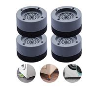Riuulity Lot de 4 Coussinets de Base pour Machine à Laver en Colle TPU de Haute qualité, Gris, Absorption des Chocs, Hauteur 1,57", pour Machines à Laver/appareils Ménagers/meubles