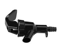 Riuulity Lot de 5 Robinets à Presser en Plastique Noir, Distributeur de Liquide pour Fût de Bière brassé à la Maison avec Tube de 3/16 Pouces, Repose-doigt Compatible, Opération Facile à
