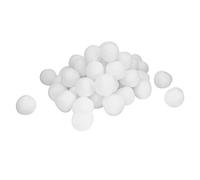 Riuulity Lot de 50 Boules de Neige de 7 Cm pour Une Bataille de Boules de Neige en intérieur. Jeu de Lancer de de en Polypropylène Souple et Léger, Idéal pour Les Enfants et