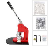 Riuulity Machine à Badges 37 Mm, Machine à Boutons Manuelle Durable avec Roulements de Haute qualité + 1000 Boutons pour les Propriétaires D'entreprise à Domicile