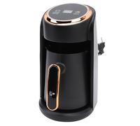 Riuulity Machine à café Turque 600W en Acier Inoxydable, 4 Tasse de Cafetière électrique Anti-débordement 300 Ml Pot Visible pour le Bureau à Domicile