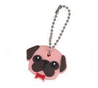 Riuulity Magnifiques Cache-clés en Forme de Chien avec Nœud Papillon Rouge, Capuchons de clé pour Garder Les Clés en sécurité, Parfaits pour Les Amateurs de Cache- de Dessin animé, Matériau PVC,