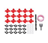 Riuulity Mamelons D'Abreuvoir Automatique de Poulet, en Plastique avec Abreuvoir de Mamelon de Volaille en Acier Inoxydable 304 pour Oiseaux de Caille de Poulet