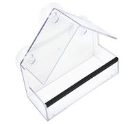 Riuulity Mangeoire à Fenêtre Transparente pour Oiseaux, Mangeoire Durable pour Animaux de Compagnie avec 3 Ventouses Super Puissantes, pour L'observation des Oiseaux dans Le Jardin