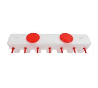 Riuulity Mangeoire à Tétines pour Veaux, 14 Tétines, Matériaux, Utilisation Sûre, capacité de 9 L, Seau d'alimentation pour Moutons, adapté aux Petits Animaux