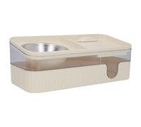 Riuulity Mangeoire Automatique pour Chat et Distributeur d'eau en Acier Inoxydable pour Une Alimentation Transparente des Animaux de Compagnie, Favorisant la santé Globale, Adaptée à Plusieurs