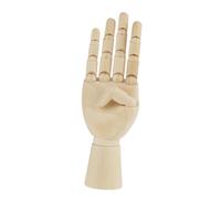 Riuulity Mannequin à Main en Bois Modèle D'artiste, Sculpture Articulée Articulée pour Dessiner L'échelle et les Ombres (En bois)