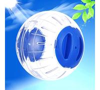 Riuulity Mini Balle d'exercice en Plastique Transparent pour Hamster, Jouet Léger Portable pour Petits Animaux, Encourage Un Exercice Sain, Utilisation en Intérieur et en Extérieur, 12 Cm, Rose,