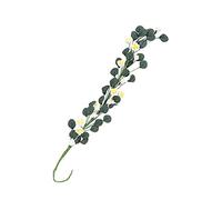 Riuulity Mini Chevalet à Cordes Roses pour Maison de Poupée 1:12, Long Bouquet Décoratif pour Scène de Jardin de Rêve, Matériau en Résine (Une Rose Jaune)