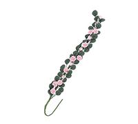 Riuulity Mini Chevalet à Cordes Roses pour Maison de Poupée 1:12, Long Bouquet Décoratif pour Scène de Jardin de Rêve, Matériau en Résine (Rose Rose)