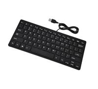 Riuulity Mini Clavier USB Ultra Fin avec 78 Touches, Capuchon de Gravure Haute sensibilité pour Ordinateur de Bureau, Ordinateur Portable, Expérience de Frappe Fluide pour étudiants et écrivains