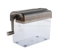 Riuulity Mini Destructeur Manuel Compact, Destructeur de Fichiers Manuel sécurisé pour Informations Privées, Papier A6, Facile à Utiliser, Petite Taille pour Le Bureau à Domicile, Gris