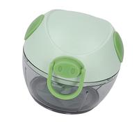 Riuulity Mini Hachoir à Ail Manuel, Robot Culinaire à Ficelle Facile à Utiliser, Parfait pour Préparer des Salades, des Sauces et Plus Encore, 8,5x9,3 Cm (GREEN #11)