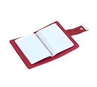 Riuulity Mini Portefeuille de Cartes Compact et Simple en Cuir PU, étui pour Cartes de Visite, Protège 26, Rouge/Bleu/Noir, 4,3x3,5x0,9 Pouces (Rouge)