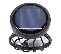 Riuulity Mini Ventilateur Solaire à Clamp/Holder, Cellule de Refroidissement, Climatiseur pour Voyage, Camping, Randonnée, Ventilateur électrique Portable pour Activités de Plein Air