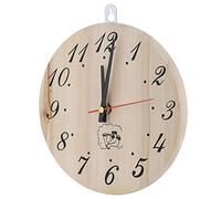 Riuulity Minuterie de Sauna en Bois, Horloge à Grands Chiffres, Décoration de la Maison, Accessoire de Sauna 8 Pouces pour/Salon/salles d'exercice