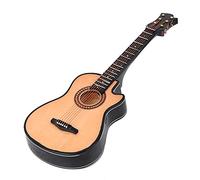 Riuulity Modèle de Guitare Acoustique Miniature Hautement simulé, Sensation de Main Lisse, Décor de Musique Classique pour Table/bibliothèque, Support de 20 Cm en Bois Sain (20cm)
