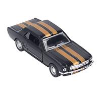 Riuulity Modèle de Voiture Rétro à L'échelle 1/32 avec Fonction de Traction Puissante, Portes Ouvrantes, Véhicule Classique en Alliage Compact et Portable, Modèle de Voiture de Collection pour (BLACK)