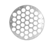 Riuulity Moule à Boulettes en Aluminium, Polyvalent, pour Pâtisserie, Biscuits, Argent, 230g, 9,7 Pouces, pour les Wontons Faits Maison, les Amateurs de Boulettes de Viande Frites