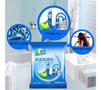 Riuulity Nettoyant Déodorant pour Canalisations, 50 G, Danger pour les Systèmes Septiques, élimine Rapidement les Blocages dans les Toilettes et les Douches (Comme montré)