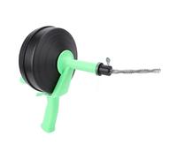 Riuulity Nettoyeur de Canalisations Portatif, Déboucheur de Tuyaux Durable pour Cuisine, Salle de Bains, Baignoire, Plombiers avec Déclencheur D'alimentation Automatique (10m Ressort)