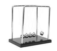 Riuulity Newton's Cradle Balance Balls Jouet éducatif de Physique pour Enfants, Décoration de Bureau pour la Maison et Le Bureau, Boule Métallique en Plastique ABS de Haute qualité, Grande Taille