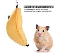 Riuulity Obtenez Vos Petits Animaux de Compagnie de Cette Maison de Jumelage en Velours Confortable sous la Forme Banane. Plusieurs Postes Post-postes, Lit ou Jeu de Gibier pour Hamsters. Matériel
