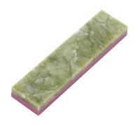 Riuulity Outil D'affûtage de Pierre à Aiguiser Double Face de Haute qualité, 10000# 3000# pour Ciseaux et Couteaux, Petite Pierre à Aiguiser Portable, Naturelle, Rouge, 1 Pièce (vert clair)