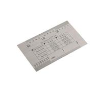 Riuulity Outil de Mesure de Jauge de Cordes de Guitare, avec Protecteurs de Frettes, pour Guitaristes et Luthiers DIY, en Acier Inoxydable Durable, Paquet de 2