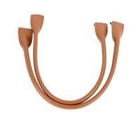 Riuulity Paire des Poignées de Sac en Cuir à Cargaison de Vache de 15,2 Pouces, Légèrement Durable, Facile à Remplacer, pour les Sacs à Main, L'ordinateur Portable, avec des Extrémités de (Argile)