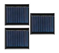 Riuulity Panneau Solaire en Silicium Polycristallin, Module de Panneau 0,3 W 5 V, 3 Pièces/ensemble pour écrans Solaires