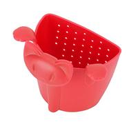 Riuulity Passoire à thé Mignonne en Forme de Chat, Infuseur à thé en Plastique avec Conception Résistante à la Température pour la Préparation du à la Maison et au Bureau (rouge)