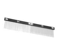 Riuulity Peigne Tondeuse pour Animaux de Compagnie, Outil de Toilettage Professionnel pour Chiens et Chats, Conception Ergonomique, Noir, 7,9x1,8 Pouces (BLACK)