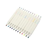 Riuulity Pen Exceptionnel -neon, Double Marqueur Pastel à Double Proposition pour L'organisation, 12 Crayons Basés sur L'eau, Commutation pour études et Travail