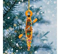 Riuulity Pendentif D'arbre de Noël 10x9cm, Décoration Suspendue, Cadeau pour Enfants, Voiture, Camion de Pompier, Bateau, Pelle, Ornement pour Fête de Noël (#6)