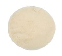 Riuulity Pet à Rond Rouge Confortable - Pad-SORMING NO-Slip Flanch Round Pat Pet avec Un Petit Chat pour Chiens de Chat (Fromage Blanc)