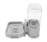 Riuulity Petit Distributeur d'eau pour Animaux de Compagnie, Bouteille d'eau à Cage Suspendue avec Boucle Rotative et Rembourrage Doux pour Petits Animaux comme Les Furets, Les Hé (750ml Gris)