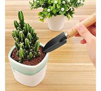 Riuulity Petits Outils à Main de Jardinage, Pelles à Manche en Bois Portables, Kit D'outils à Griffes pour Les Amateurs de Jardinage à Zones Limitées (Couleur Assortie)