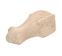 Riuulity Pieds D'armoire Sculptés, 4 Pièces, Pieds de Meuble TV à Effet Stéréo Fort pour la Maison, Décoration D'hôtel, Gravure de en Bois (15 * 6 cm)