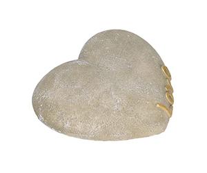 Riuulity Pierre Commémorative en Forme de Cœur pour Animaux de Compagnie, en Résine Résistante aux Intempéries, Marqueur de Tombe de Jardin pour Pelouse et Arrière-Cour avec Mémoire Gravée (Gris