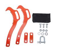 Riuulity Pince à Bûches en Acier au Carbone de 21 Pouces avec Conception à 2 Dents, Griffe de Levage à Grappin Robuste pour Camions, VTT, Tracteurs, pour la Foresterie, L'élevage, la