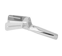 Riuulity Pince Alimentaire Durable en Acier Inoxydable - Spatule à Pizza de 24,9 Cm et Pince à Steak avec Polissage Miroir - Outil de Cuisson Parfait pour Servir - Pain Argentée