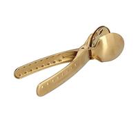 Riuulity Pince Casse-noisette Ergonomique en Métal, Opération Simple, pour Amandes et Noix, 2.2 Pouces, 171g (GOLD)